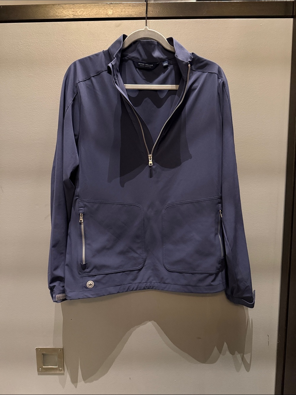Peter Millar Men’s Navy Half-Zip Windbreaker Jacket